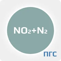 ПГС ГСО 2 разряд диоксид азота (NO2) 5 ppm в азоте (N2) в алюминиевом баллоне 10 л. вентиль нержавеющий