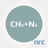 ПГС ГСО метан СН4 (2%) в азоте N2  в баллоне УС 10 л. вентиль латунь