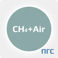 ГСО ПГС 1 разряд метан 1,4% в воздухе в стальном баллоне 10 л. вентиль латунь DIN6